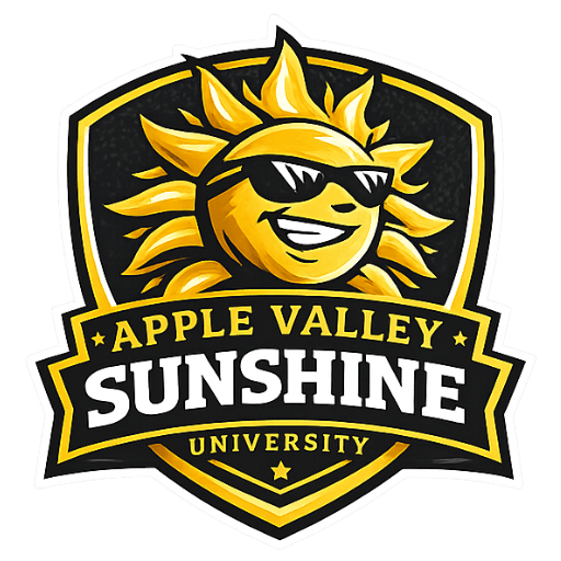 Apple Valley University crest